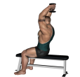 Triceps Extension - Seated One Dumbbell